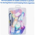 thumbnail image 3 of 50 Pack Plastic Key Tags with Container, 10 Colors, Label Window and Ring, 3 of 4