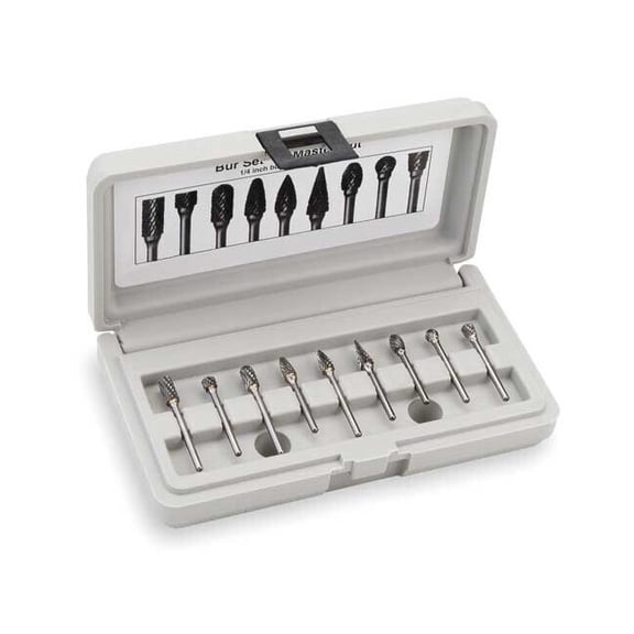 Widia Carbide Bur Sets,1/2,8 Pcs M40594
