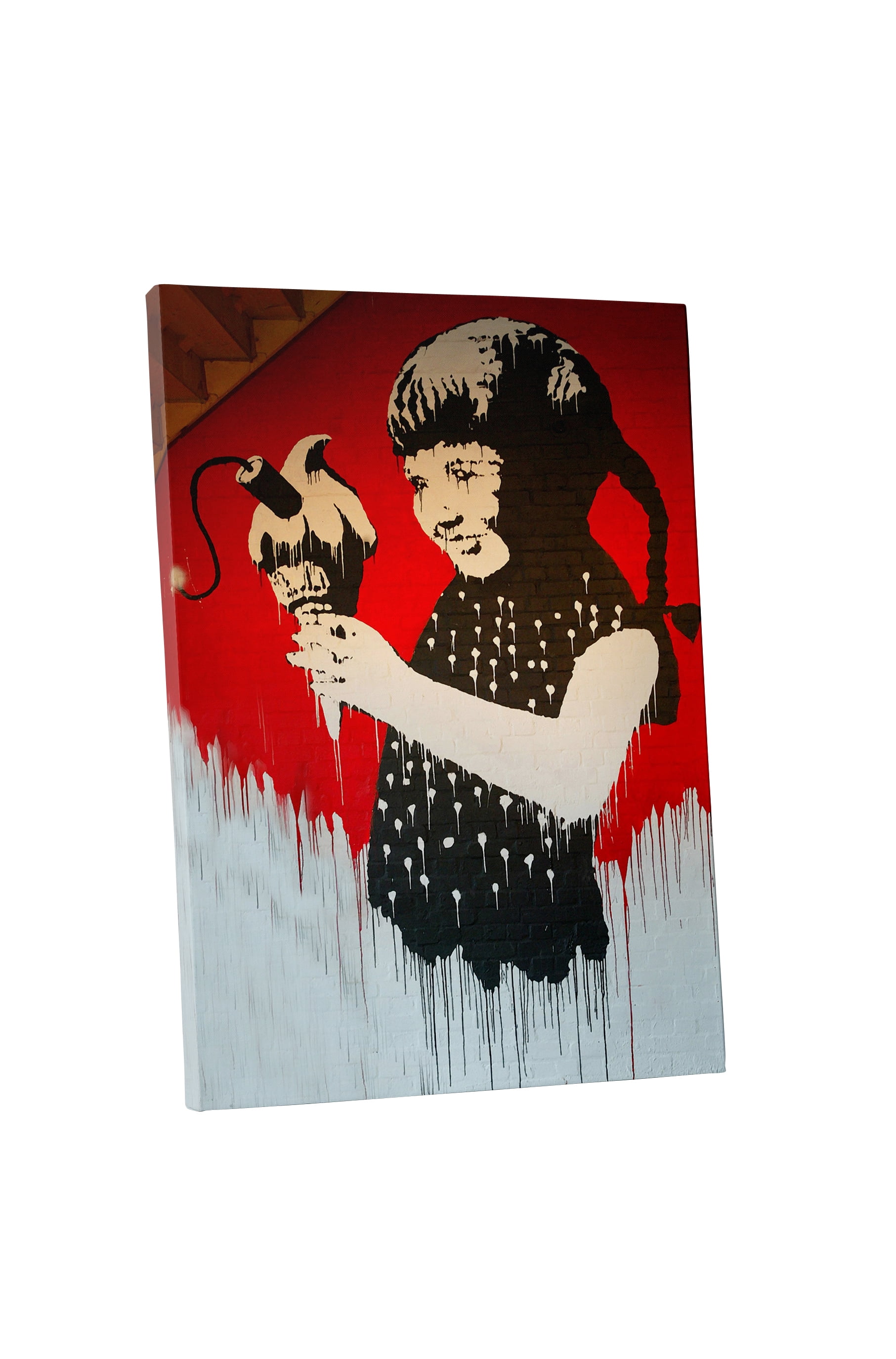 BONUS BANKSY WALL DECAL! Banksy Life Is Beautiful Gallery Wrapped Canvas