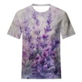 thumbnail image 4 of UPPADA Summer Tops for Women 2024 Alzheimers Awareness Shirts Round Neck Dressy Casual Blouses Purple Ribbon Support Shirts Dementia Alzheimers Tshirts,Women Alzheimers Awareness Shirts, 4 of 5