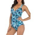thumbnail image 5 of Beeachgirl One Piece Swimsuit Sexy Floral Conservative Swimwear for Women, 5 of 8