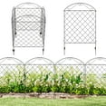 thumbnail image 1 of Outsunny 11.5' Decor Garden Fence for Border Edging, 4 Pack, Scrollworks, 1 of 10