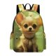 thumbnail image 1 of Chihuahua-theme Backpack, Campus style schoolbag Bookbag with Adjustable Shoulder Straps And Large Zip Compartment, Unisex Travel Bags.42x30x15cm, 1 of 6