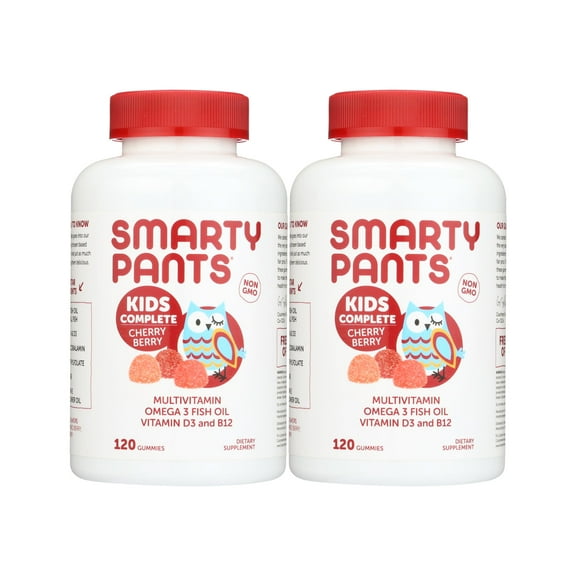 SmartyPants Kids Formula Daily Gummy Multivitamin Cherry Flavor 120 count ( 2 Pack )