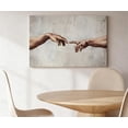 thumbnail image 4 of The Creation Of Adam Original Canvas Wall Art, Classic Renaissance Decor, Michelangelo Masterpiece Artwork For Living Room, Office, Gallery, Ready To Hang 16*24inch(40*60cm), 4 of 6