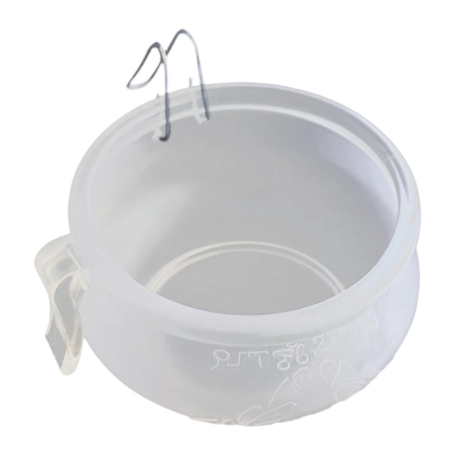 Comedero para pájaros Comedero para aves de pelea Contenedor de golosinas colgantes de goma Vasos para gallinero Pájaro 10.5cmx6.5cm