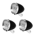 thumbnail image 2 of pitrice Vintage LED Bicycle light Road Waterproof Cycling Front Light Battery Operated Lamp Riders Gift Equipment Biking 200LM Black Without Visor 3Set, 2 of 6