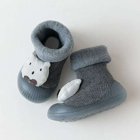 

Cathalem Toddler Boy Running Shoes Winter Baby Floor Socks Shoes Baby Indoor Non Slip Soft Bottom Size 8 Toddler Boy Shoes Grey 12 Months