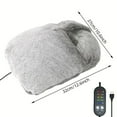 thumbnail image 3 of Gallickan USB Foot Warmer, Removable and Washable Heating Pad for Feet, Portable Warmer for Home Use, Electric Heating for Comfort, Easy to Clean for Hygiene, Gray, 3 of 6