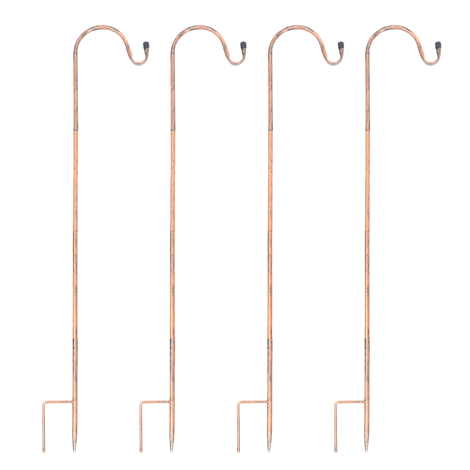 HOMEMAXS 4pcs Useful Garden Plunger Iron Flag Pole Holder Sturdy Iron