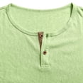 thumbnail image 7 of Abomasnow Men's Big and Tall Cotton Linen Shirts Quarter Button Long Sleeve Golf Shirts Work Office Business Casual Workout Shirts, 7 of 7