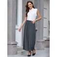 thumbnail image 2 of DARING DIVA Women's Business Pencil Skirt Work Long Skirts Small Dark Grey, 2 of 7