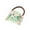 Green, variant on Elastic Hair Tie for Women rubber Scrunchie No Pull Hair Accessory 1 Count, Dark Tortoise