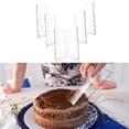 thumbnail image 4 of 6 piezas raspador acrílico para tartas, decoración transparente, borde de tartas, cortador de pastelería más suave, peine de de frotis para Soledad Raspador de pastel, 4 of 9