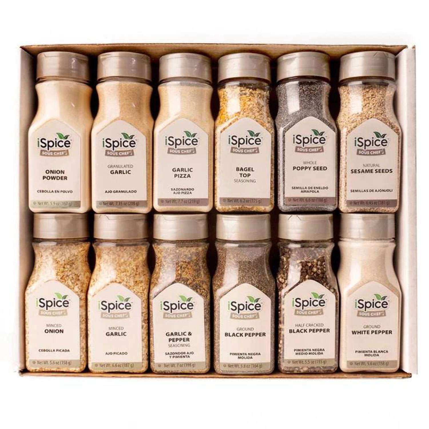 iSpice | 48 Pack of Spice and Herbs | Total Kitchen | Mixed Spices  Seasonings Gift Set | Kosher