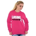 thumbnail image 4 of Losing Not Option Cure Will Be Found Women Plus Size Crewneck Sweatshirt Brisco Brands 2X, 4 of 5