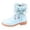 Blue, variant on Toddler Girls Short Boots, Adorable Little Kids Ankle Booties with Comfortable Soft Sole, Casual Everyday Shoes for Walking, Play, School and Outdoor Activities