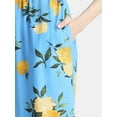 thumbnail image 3 of Time and Tru Women's V-Neck Midi Dress, Sizes XS-XXXL, 3 of 4