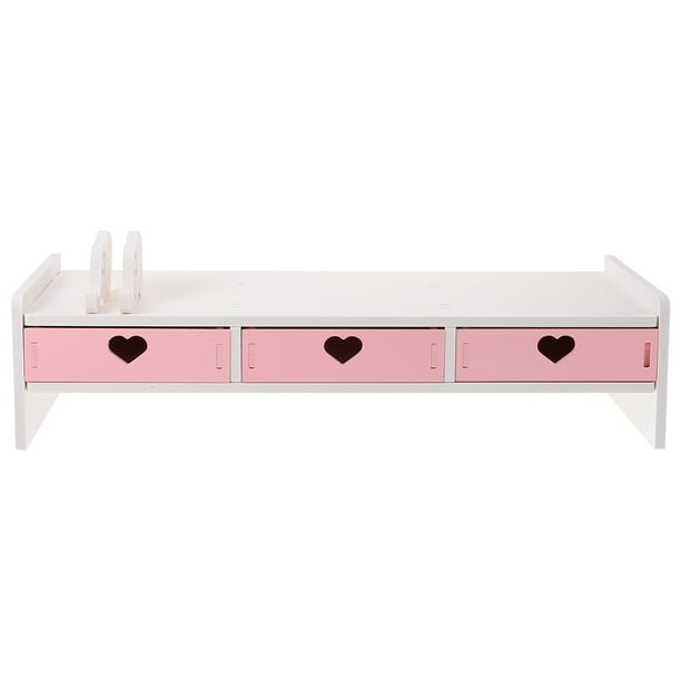 1 soporte para monitor de computadora con organizador de almacenamiento, útil soporte para monitor.