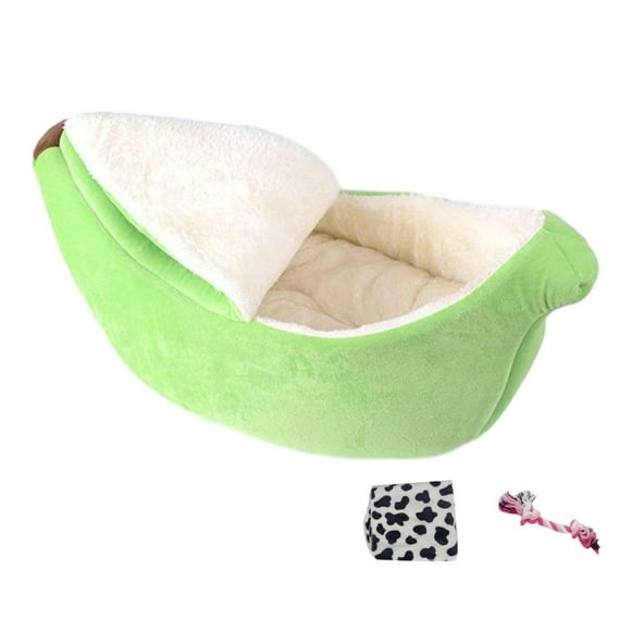 Methold Cama para perros de poliéster con cojín interior extraíble para una fácil limpieza, cojín tipo cesta para perros, cama tipo Perchas para gatos verde METRO