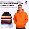 thumbnail image 2 of SOCKS'NBULK Mens Wholesale Hoodie Sweatshirts, Cotton Blend, Bulk Adults Hoodies Sweatshirt, 2 of 7