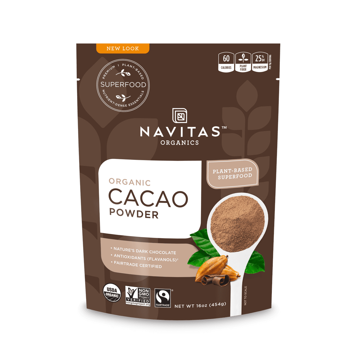 Cacao Powder 16 oz (454 Grams) by Navitas Naturals