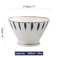 thumbnail image 3 of Large Cereal Bowls Set, Soup Bowls Microwave Safe, Rice Bowls, Breakfast Bowls, Ceramic Cereal Bowls-A-Set of 2, 3 of 7