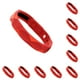 thumbnail image 3 of Wosthever antiestática ajustable Eliminador de estática de cuerpo de silicona poligonal deportiva ligera Correa de muñeca Rojo 10piezas, 3 of 6