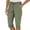 Green, variant on NinXxx Women's High Waisted Slim Wide Leg Cropped Slacks Thin Medium Green M