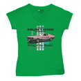 thumbnail image 5 of This Is Mustang Country Women's V-Neck T-shirt Legendary Performance Pink Muscle Car Shelby Mach 1 Boss GT Licensed Tee, 5 of 7