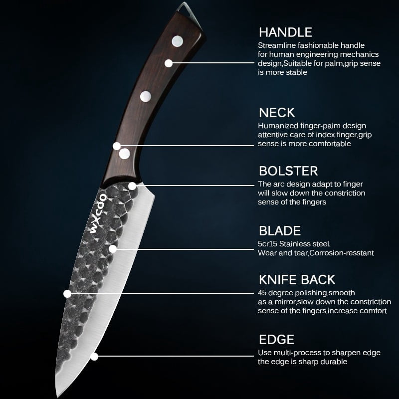 1-3PCS Stainless Steel Utility Knife Chef Knife Multipurpose Knife Boning Knife Sashimi Knife Sharp Cleaver Professional Cooking Knife Kitchen Accessories Kitchen Scissors Fruit Knife Meat Beef Fish