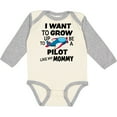 thumbnail image 3 of Inktastic I Want to Grow Up to Be a Pilot Like My Mommy Boys or Girls Long Sleeve Baby Bodysuit, 3 of 5