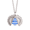 thumbnail image 1 of Grecia bandera nacional Europa país Collar de girasol collar collar collar colgante, 1 of 3