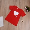 thumbnail image 3 of Mommy and Me Shirts Love Heart Printed Short Sleeve T-Shirt Tops Blouse Mother Daughter Matching Clothes Outfits, 3 of 8