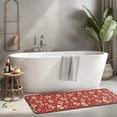 thumbnail image 2 of Red Christmas Gingerbread and Mitten Pattern Kitchen Rug Mat,Kitchen Runner Rugs Non Skid Washable,Decorative Kitchen Floor Mats for Kitchen,Sink,Laundry,17"x47.2", 2 of 7