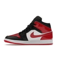 thumbnail image 2 of Jordan Men's 1 Mid SE Patent Bred Toe Shoes, from StockX, 2 of 5