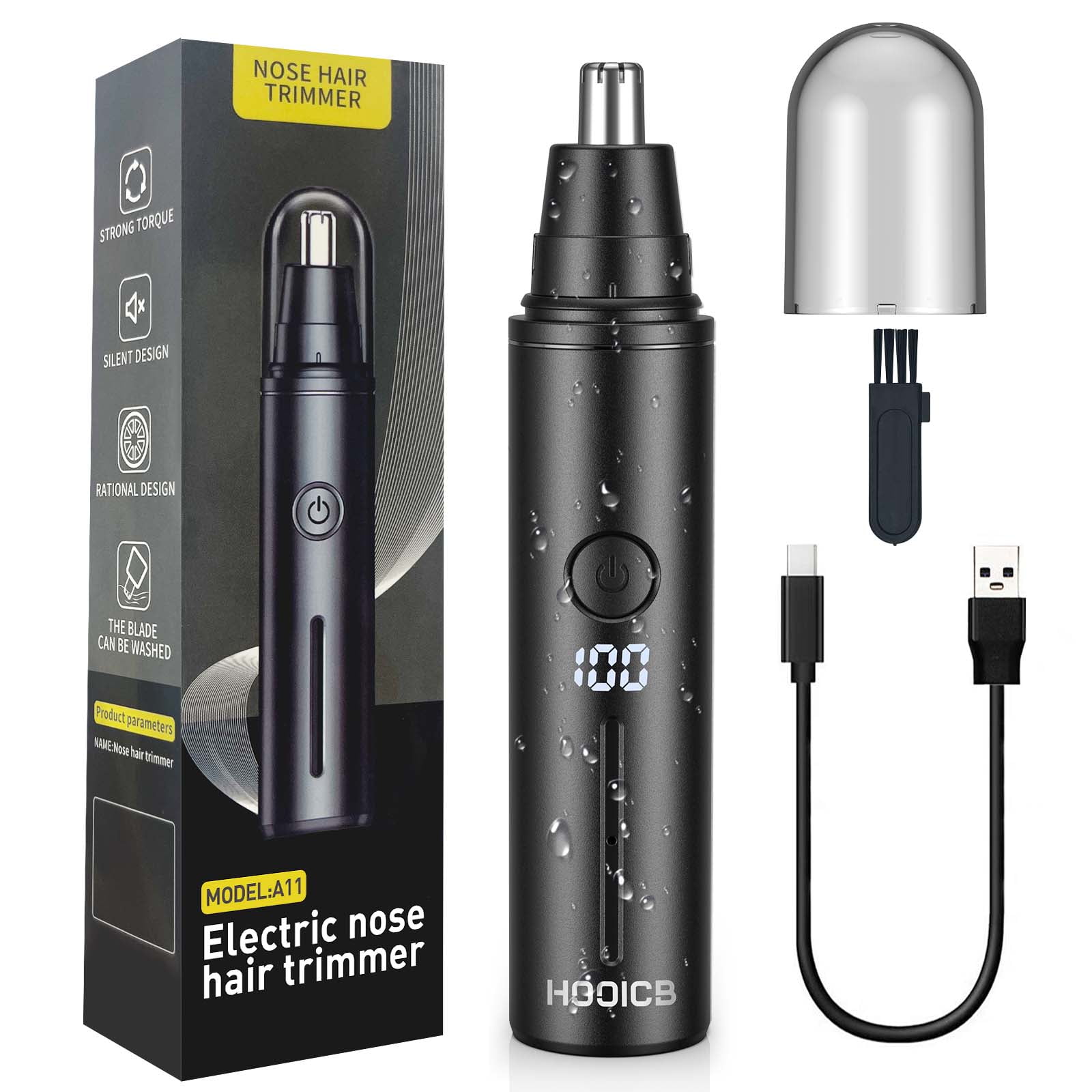 HOOICB Nose and Ear Hair Trimmer for Men photo 1