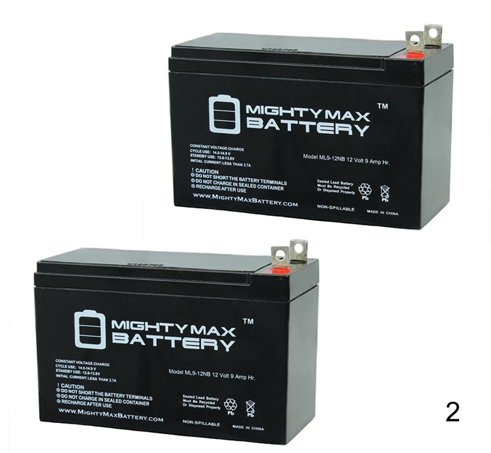 12V 9AH SLA Battery Replacement for SEL HYS1290 2 Pack