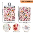 2 PCS Plastic Storage Canister Clear with Lids Airtight Cotton Swabs ...