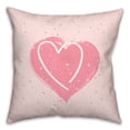 thumbnail image 2 of Creative Products Speckled Heart Pattern 18 x 18 Indoor / Outdoor Pillow, 2 of 3