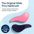 thumbnail image 2 of Crave Naturals Glide Thru Detangling Brush for Natural, Curly, Straight, Wet or Dry Hair - Gentle Detangler Styling Tool for Adults, Kids, Toddlers and Little Girls - 7.5 x 3 in, Pink, 2 of 6