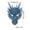 Blue, variant on Qjidjing Halloween Foam Dragon Mask, 3D Loong Face Cover, for Carnival Costume Party, Night Event, Home Gathering Props
