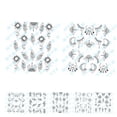 thumbnail image 1 of Soidarity Nail Art Flower Nail Stickers Decoración 3D DIY Mujeres Niñas Retro Moon Pendant Nail Decal Arte de uñas No.01, 1 of 6