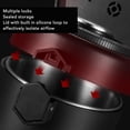 thumbnail image 7 of BIMZUC 600ML Airtight Coffee Canister – 304 Stainless Steel Dual‑Layer Storage with Humidity Monitor & One‑Way Vent, 7 of 7