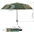 thumbnail image 3 of Starry Sky House Tree Moon Compact Sun Umbrella Windproof Travel Umbrellas for Rain Strong Portable UV Protection, 3 of 8