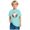 Light Blue, variant on FamilyThread Toddler Girls Boys Fashionable Short Sleeve Cotton T-Shirt Baseball Print Summer Tops Crew Neck Casual Daily Shirt For 3-9Y