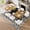 Black,White,Wood + Seats 8 + Faux Leather,MDF, variant on 9-Piece Square Dining Table Set, Fixed Two-Tone Wood Grain and Black Wood Grain Triamine Tabletop with 8 Black Faux Leather Chairs, Modern Kitchen Table Set for 8 People, Ideal for Family Gatherings