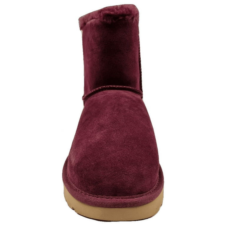 Burgundy uggs velvet hotsell