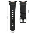 thumbnail image 6 of Leather Band Strap Replacement for Samsung Galaxy Watch Ultra, Rugged Exquisite Leather Business Bands Stainless Steel Buckle Wristband for Galaxy Watch Ultra 47mm Smartwatch, 6 of 11