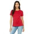 thumbnail image 1 of Bella + Canvas T-Shirt à Manches Courtes en Jersey Décontracté pour Femmes - Rouge - S, 1 of 3